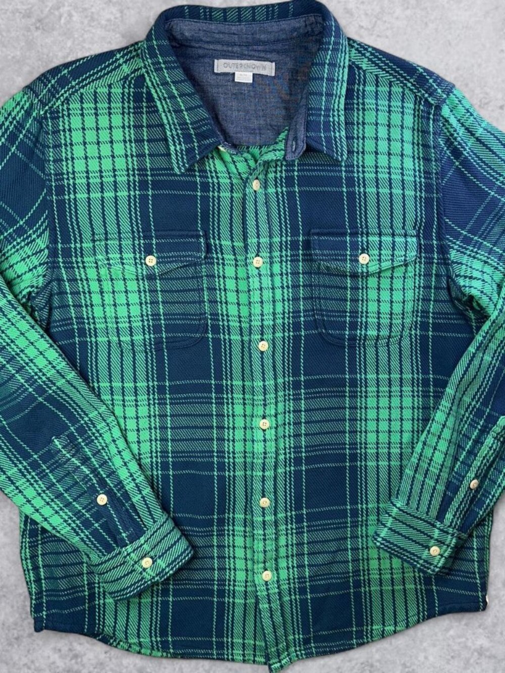 Outerknown Men's Button-Up 100% Cotton Shirt size XL